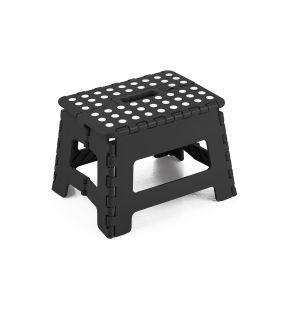 Jessar - Plastic Folding Step, 29cm x 22cm x 22cm, Black