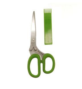 Starfrit - Stainless Steel 5-Blade Herb Scissors, Green