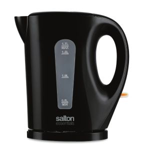 Salton Essentials EJK1821B - Cordless Electric Kettle, 1.7 Liter Capacity, Black