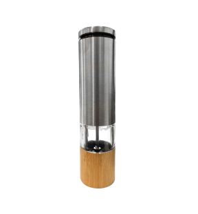 JS Gourmet - Electric Salt or Pepper Mill in Stainless Steel