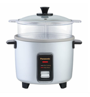 Panasonic Rice Cooker |SRW10FGE| 5-Cup, Traditional, Silver