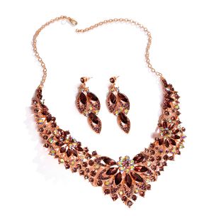 SOHI Women's Foliage Jewellery Set