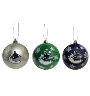 Forever Collectibles NHL Ball Ornament (3-Pack) - Vancouver Canucks