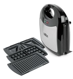 Salton SM1543 Panini And Sandwich Grill And Waffle Maker 3 In 1