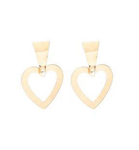 SOHI Women's Heart Drop Earrings