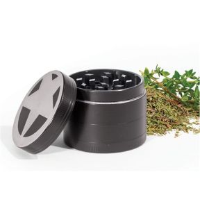 Starfrit - Herb and Spice Grinder, Magnetic Lid, Black