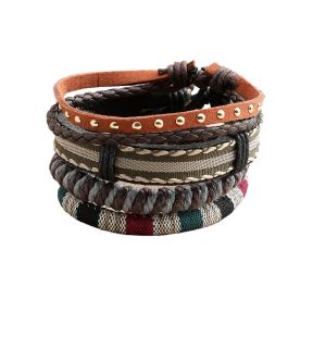 SOHI Women's Studded Multi-Layer Bracelet