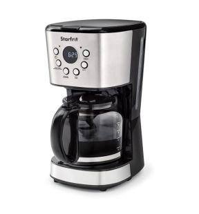 Starfrit - Programmable Electric Coffee Maker, 12 Cup Capacity, 900 Watts, Stainless Steel