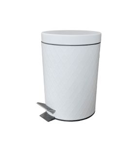 Jessar - Pedal Bin with Soft Close, 5 Liters Capacity, White