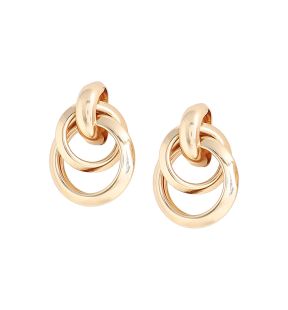 SOHI Women Golden Drop Earrings