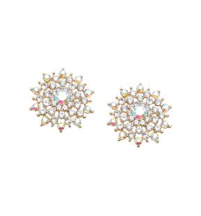 SOHI Women's Snowflake Stud Earrings