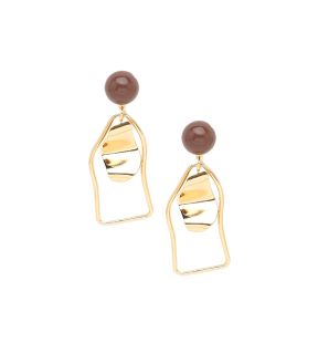 SOHI Women's Ripple Drop Earrings