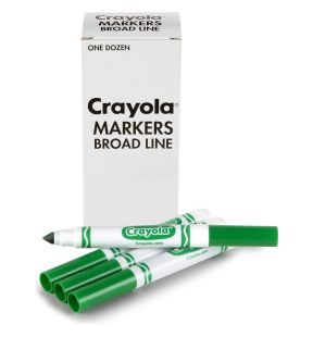 Crayola Broad Line Markers - Green 12ct