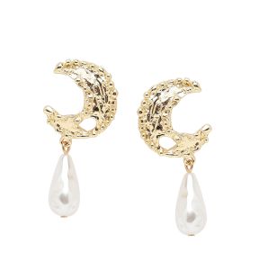 SOHI Women's Moon Drop Earrings