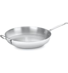 Cuisinart Chef's Classic Skillet w/helper handle: 36cm, stainless steel | 722-36H