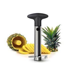 JS Gourmet - Pineapple Corer and Slicer (peel, slice and core), Stainless Steel