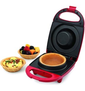 Salton WM1907 Waffle Bowl Maker Red