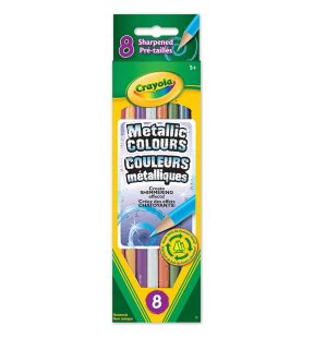 Crayola Metallic Coloured Pencils - 8 Count