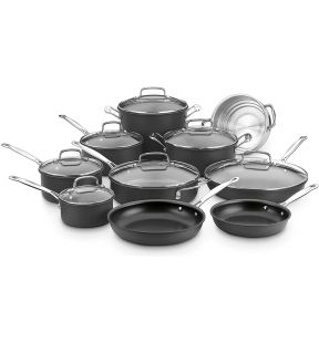 Cuisinart Chef's Classic Non-Stick Hard Anodized, 17 Piece Set, Black | 66-17