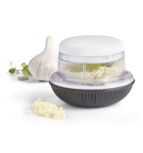 Starfrit - Mini Rotary Base Garlic and Herb Chopper, Black