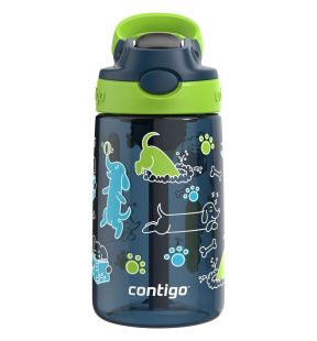 Contigo - Children's Water Bottle, Leak-Proof Lid, 414ml Capacity, Dog Pattern