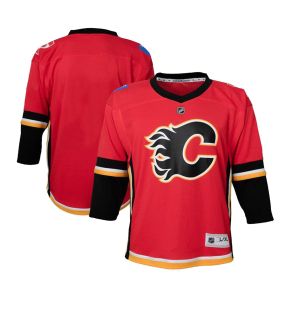 Calgary Flames Home Outer Stuff Replica Toddler Jersey