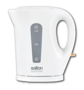 Salton Essentials EJK1821W - Cordless Electric Kettle, 1.7 Liter Capacity, White