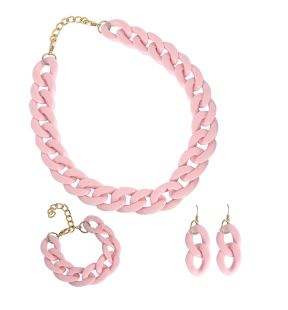 SOHI Women Pink Jewellery Set