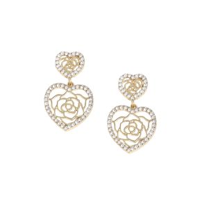 SOHI Women's Heart Drop Earrings