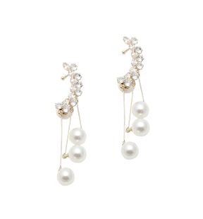 SOHI Women's Snowball Drop Earrings