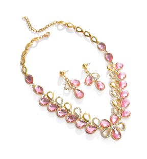 SOHI Women Pink Jewellery Set