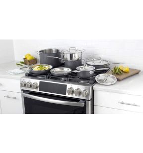 Cuisinart Multi-Clad Unlimited 12-piece Cookware Set | MCU-12N | outside anodized, inside s/s