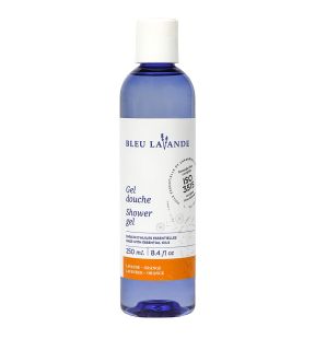 Lavender-orange shower gel