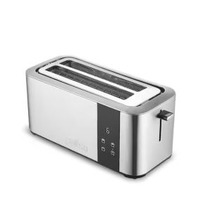 Salton Digital Long Slot Toaster 4-Slice Capacity 1500 Watts Stainless Steel