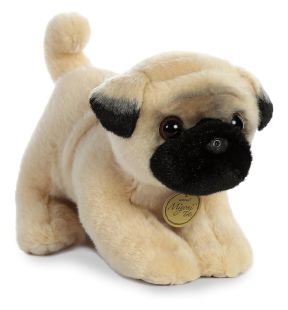 Aurora Pug Pup Miyoni Tots Plush Stuffed Animal 10"