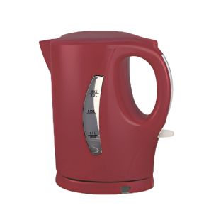 Salton Essentials - Cordless Electric Kettle with 1 Liter Capacity, Red