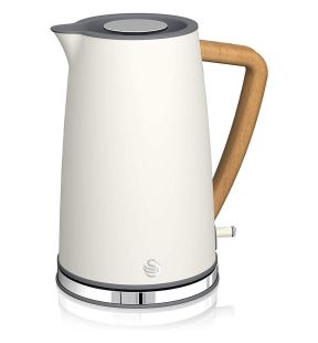 Swan - Nordic Collection Electric Kettle, 1.7 Liter Capacity, 1500 Watts, Matte White