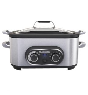 Black + Decker - Multi-Cooker with Removable Pot, Stainless Steel