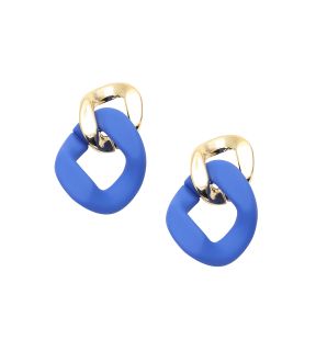 SOHI Women Blue Drop Earrings