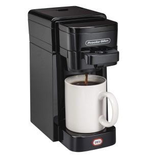 Proctor Silex - Single Serve Coffee Maker, Works with K-Cup or Ground Coffee, Black