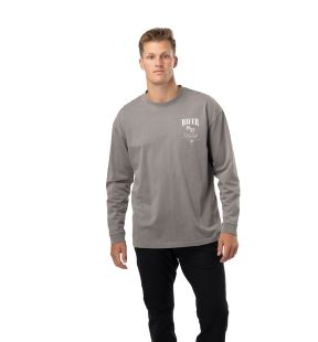 Bauer Acid Wash Longsleeve Shirt Senior - Grey