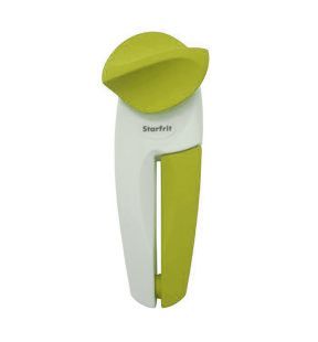 Starfrit - Mightican Manual Can Opener, No Sharp Edge, Non-Slip Handle, Green