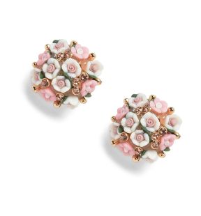 SOHI Women Pink Stud Earrings