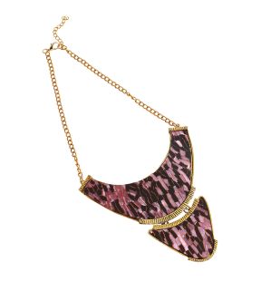 SOHI Women's Mozaic Statement Necklace