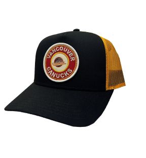 American Needle NHL Valin Vintage Snapback Hat - Vancouver Canucks Retro Skate