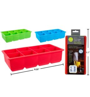 Luciano Gourmet Silicone 2" Ice Cube Tray 2 x 4, 21x11.5x5.2cm | 70472