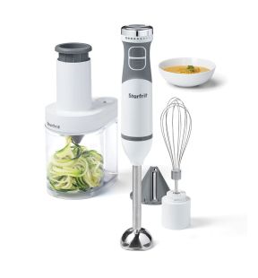 Starfrit - 4-in-1 Hand Blender Set, 10-Speed ??Variable Control, White