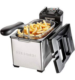 Chefman RJ07-3SS-T Family Size 3L Deep Fryer, Built-In Timer, Stainless Steel