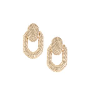 SOHI Women's Dented Drop Earrings