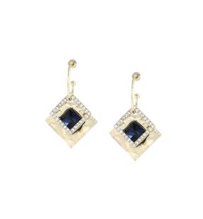 SOHI Women's Rhombus Drop Earrings